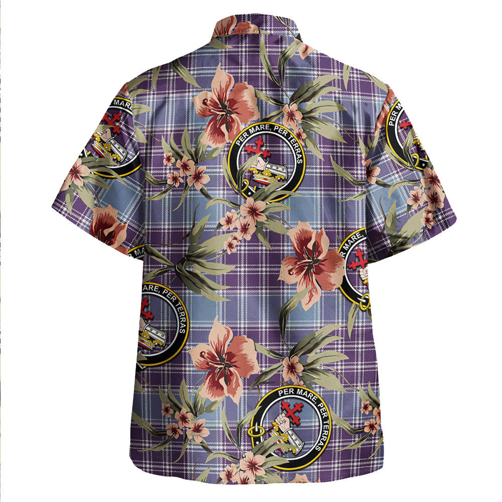 Clan MacDonald Lord of the Isles Hunting Blue (Donald Lord of the Isles Hunting Blue) Weathered Tartan Crest Badge Aloha Hawaiian Shirt Tropical Old Style IP75 MacDonald Lord of the Isles Hunting Blue (Donald Lord of the Isles Hunting Blue) Weathered Tartan Tartan Today   