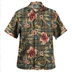 Gordon Weathered Tartan Clan Crest Badge Aloha Hawaiian Shirt Tropical Old Style LN64 Gordon Weathered Tartan Tartan Today   