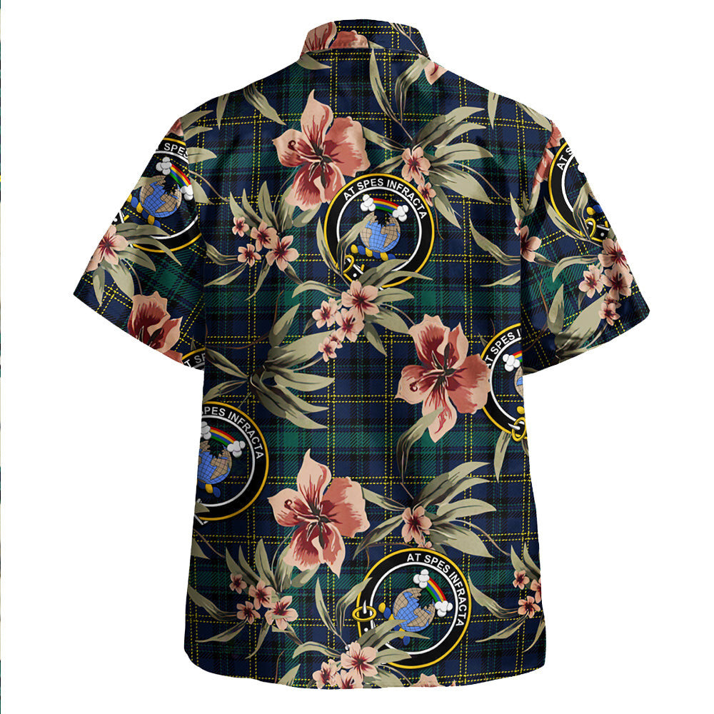 Clan Hope Vere Modern Tartan Crest Badge Aloha Hawaiian Shirt Tropical Old Style EX95 Hope Vere Modern Tartan Tartan Today   