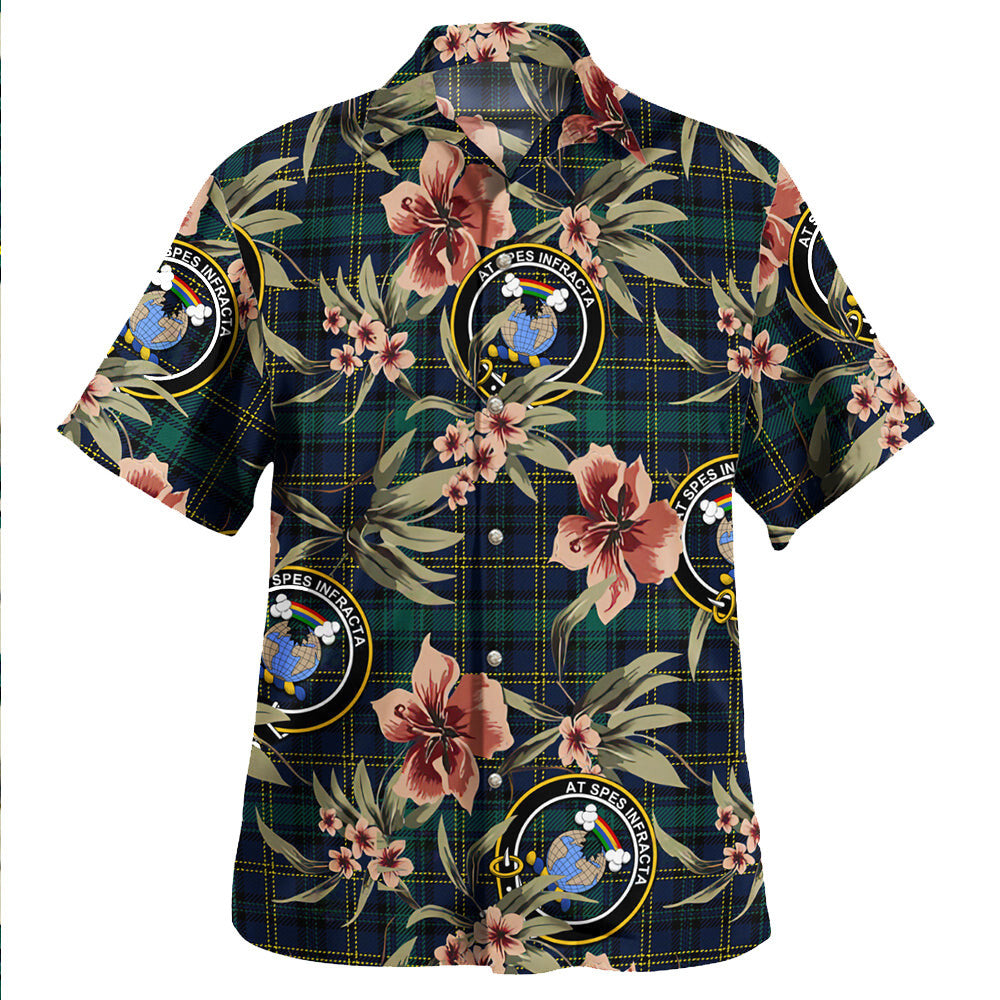 Clan Hope Vere Modern Tartan Crest Badge Aloha Hawaiian Shirt Tropical Old Style EX95 Hope Vere Modern Tartan Tartan Today   