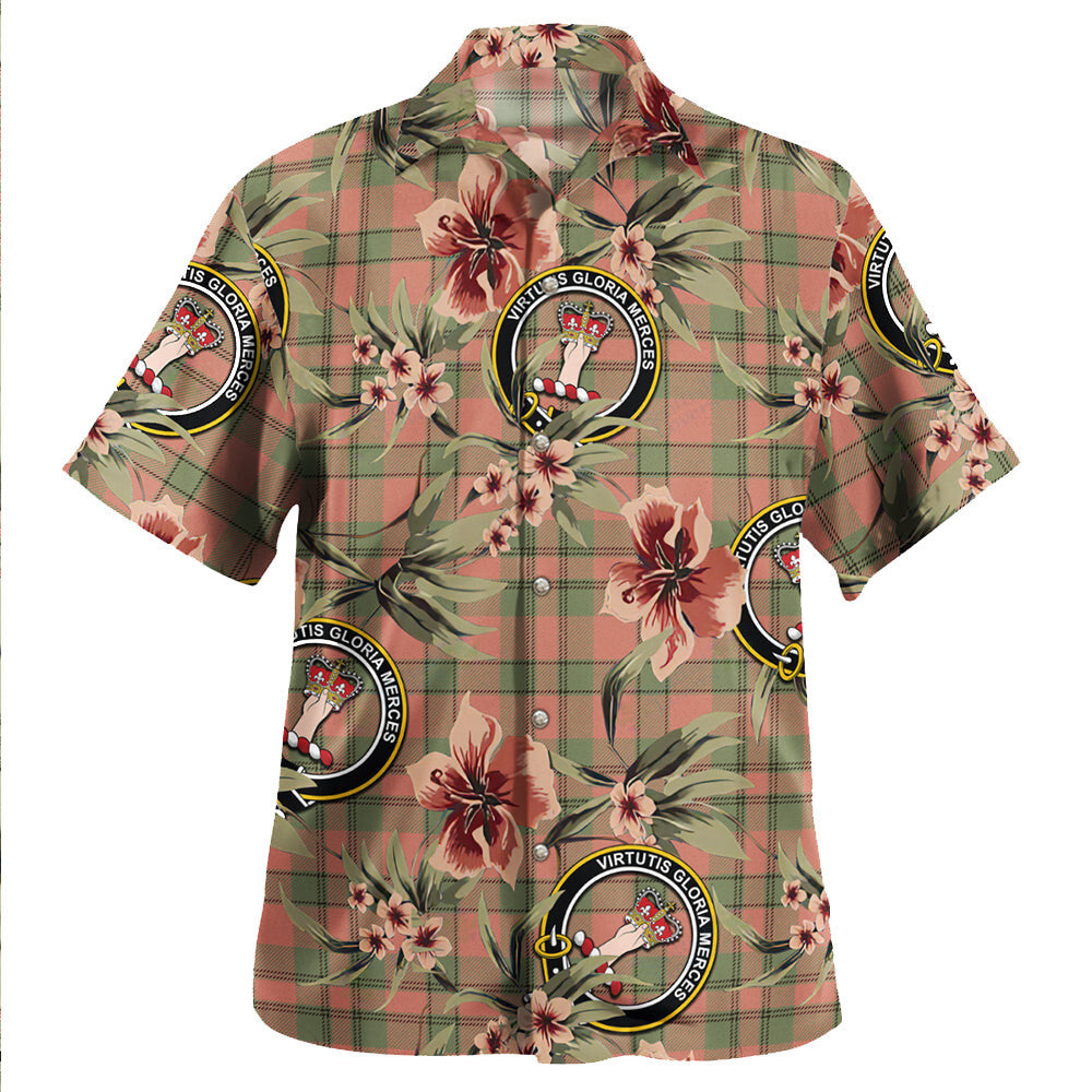 Clan Donachie of Brockloch Hunting Weathered Tartan Crest Badge Aloha Hawaiian Shirt Tropical Old Style RL59 Donachie of Brockloch Hunting Weathered Tartan Tartan Today   