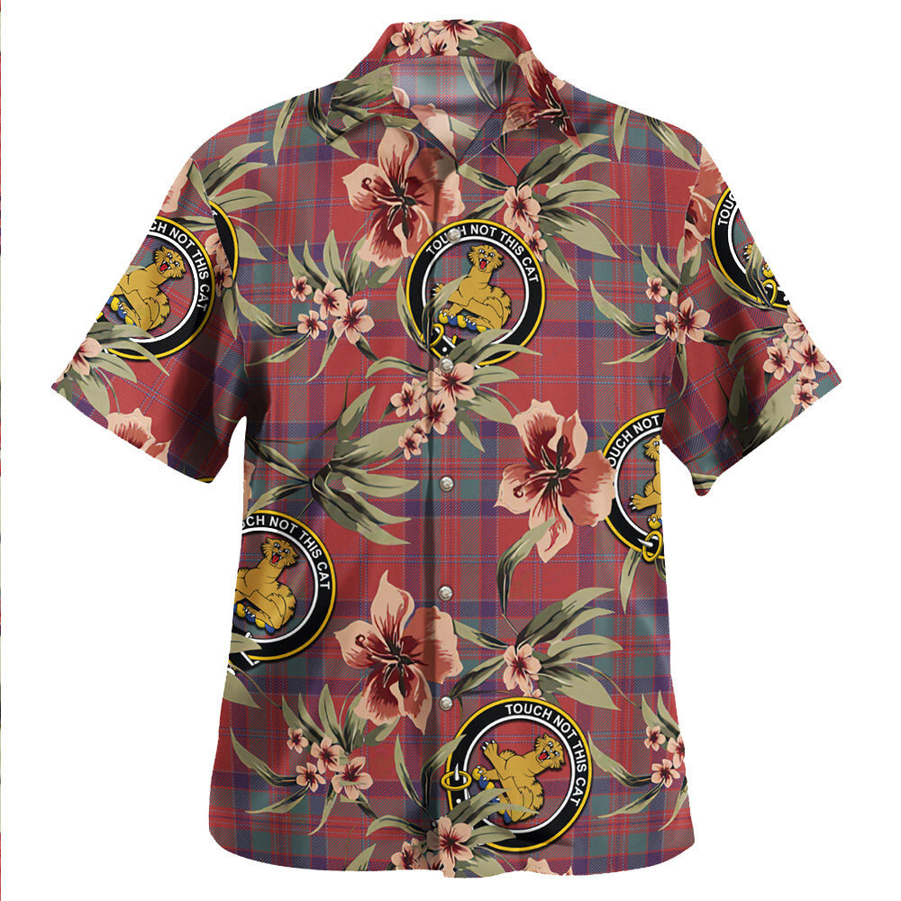 Clan MacGillivray Weathered Tartan Crest Badge Aloha Hawaiian Shirt Tropical Old Style XO27 MacGillivray Weathered Tartan Tartan Today   