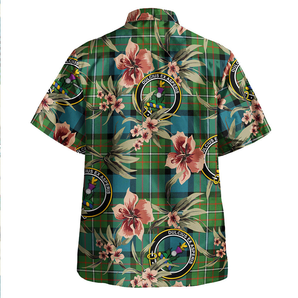 Clan Ferguson Ancient Tartan Crest Badge Aloha Hawaiian Shirt Tropical Old Style UY67 Ferguson Ancient Tartan Tartan Today   