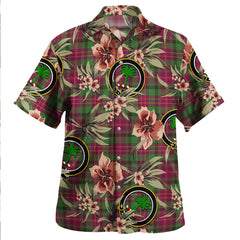 Clan Leighton Modern Tartan Crest Badge Aloha Hawaiian Shirt Tropical Old Style ED28 Leighton Modern Tartan Tartan Today   