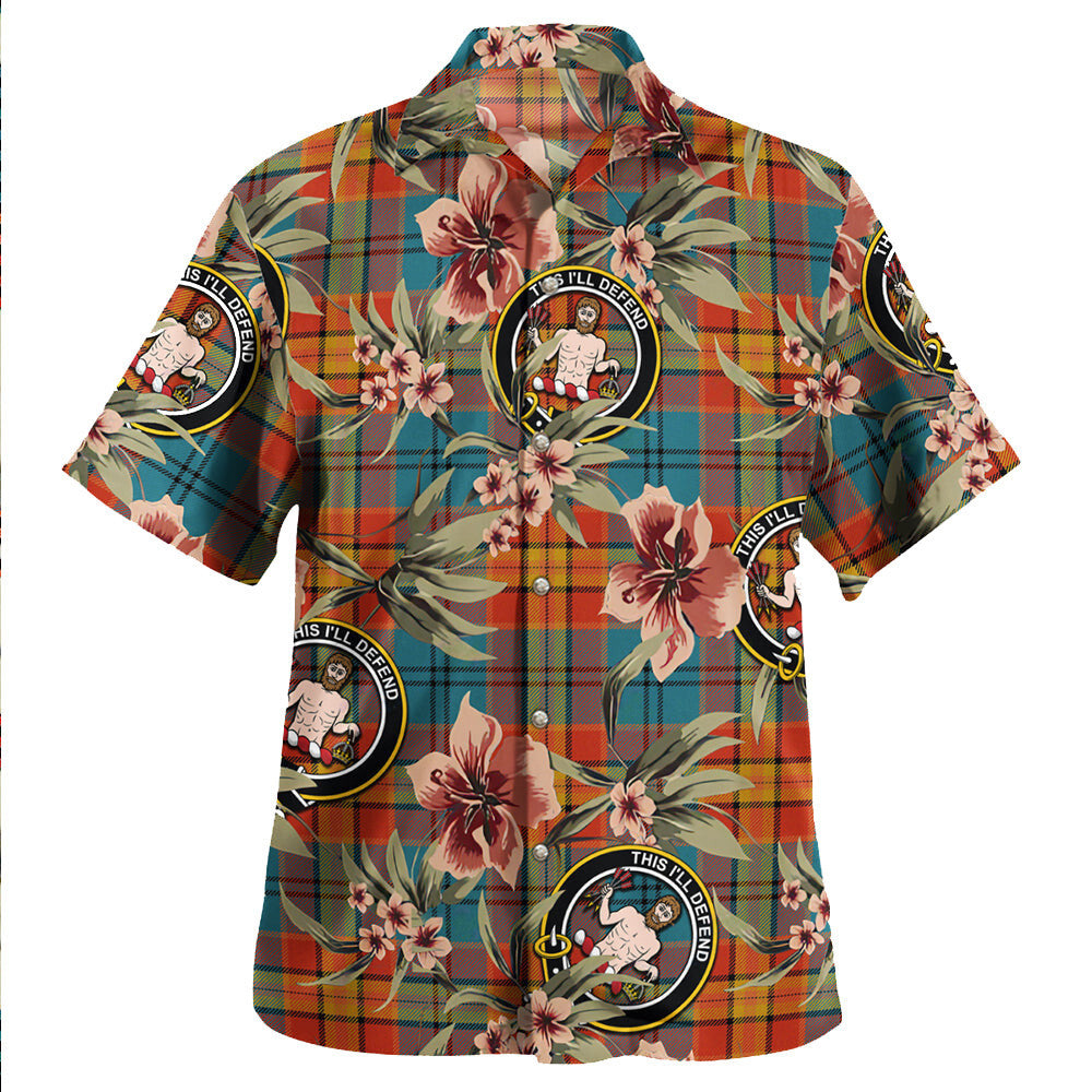 Clan MacGurk Ancient Tartan Crest Badge Aloha Hawaiian Shirt Tropical Old Style KM86 MacGurk Ancient Tartan Tartan Today   