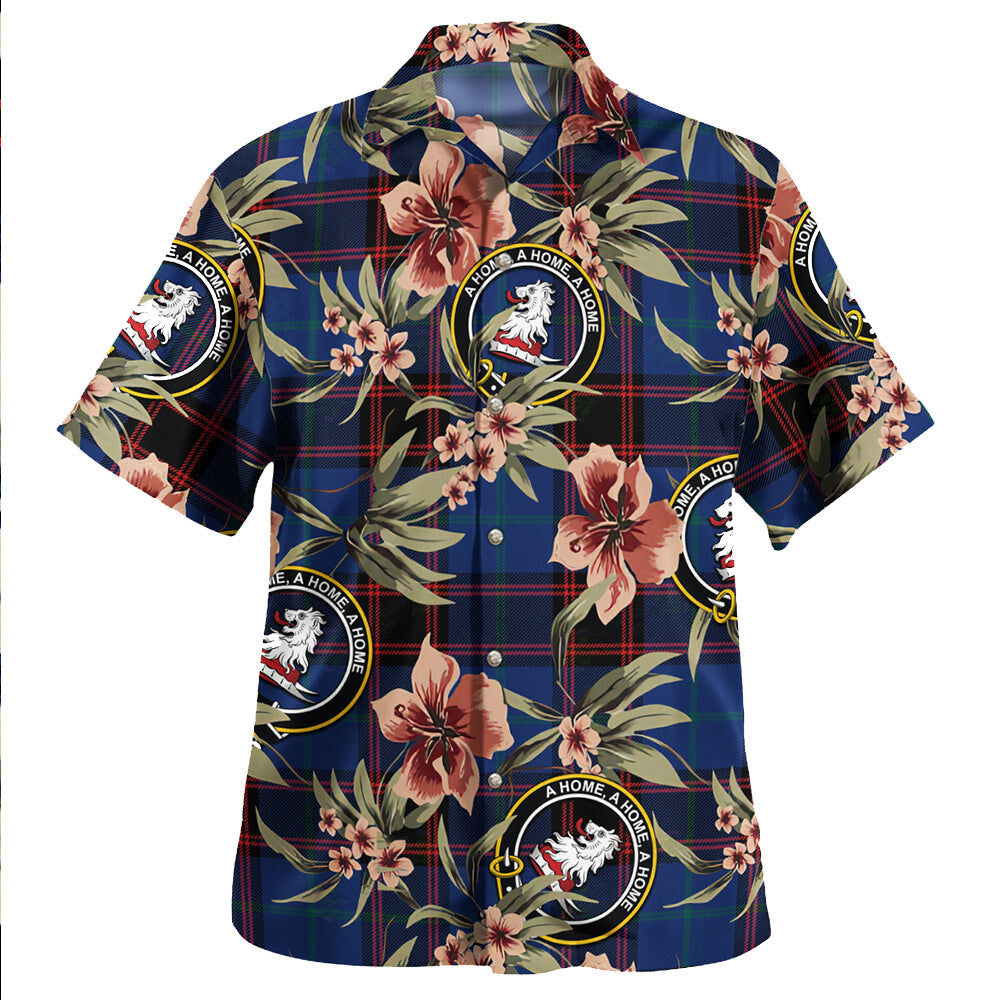 Clan Home Modern Tartan Crest Badge Aloha Hawaiian Shirt Tropical Old Style VC10 Home Modern Tartan Tartan Today   