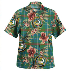 Clan Edmonstone Modern Tartan Crest Badge Aloha Hawaiian Shirt Tropical Old Style FM82 Edmonstone Modern Tartan Tartan Today   