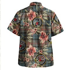Clan Colquhoun Weathered Tartan Crest Badge Aloha Hawaiian Shirt Tropical Old Style RP11 Colquhoun Weathered Tartan Tartan Today   