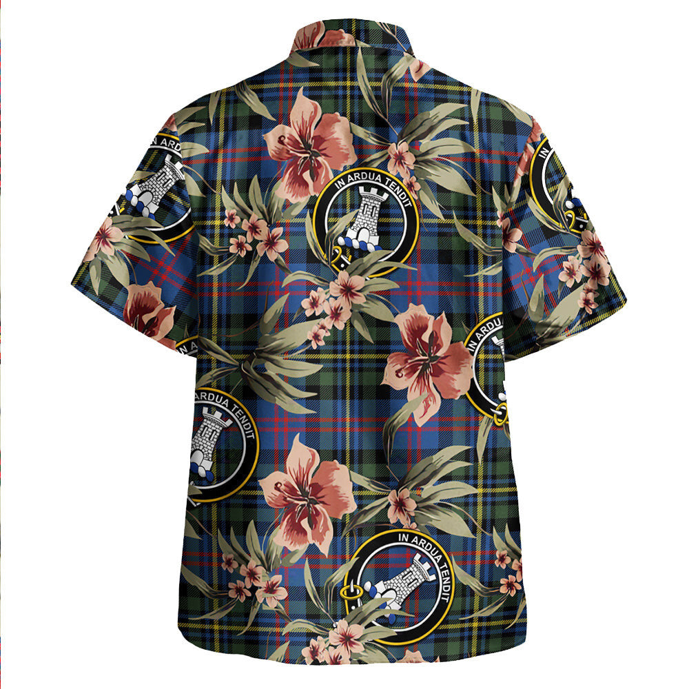Clan MacCallum of Berwick Modern Tartan Crest Badge Aloha Hawaiian Shirt Tropical Old Style ZS40 MacCallum of Berwick Modern Tartan Tartan Today   