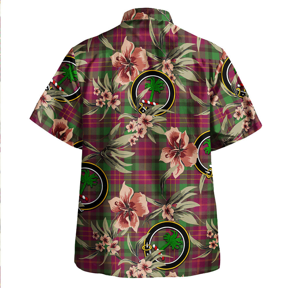Clan Leighton Modern Tartan Crest Badge Aloha Hawaiian Shirt Tropical Old Style ED28 Leighton Modern Tartan Tartan Today   