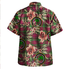 Clan Leighton Modern Tartan Crest Badge Aloha Hawaiian Shirt Tropical Old Style ED28 Leighton Modern Tartan Tartan Today   