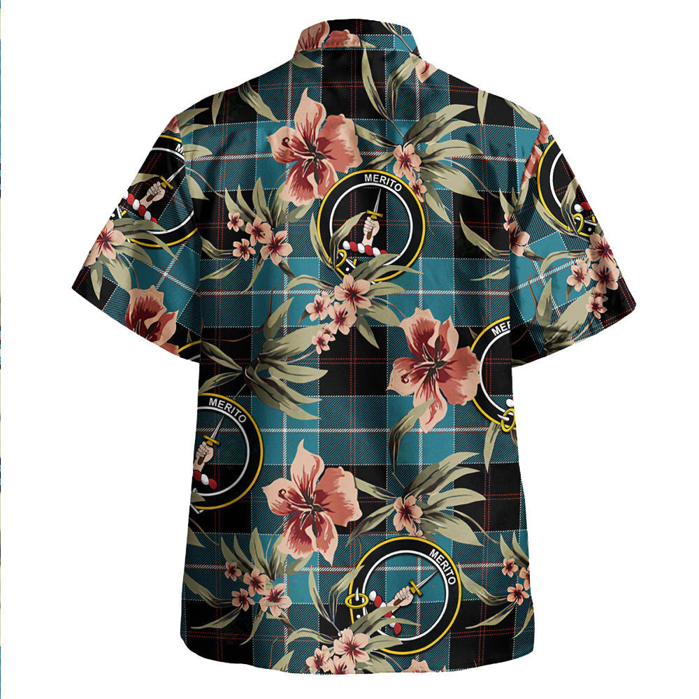 Dunlop Ancient Tartan Clan Crest Badge Aloha Hawaiian Shirt Tropical Old Style RJ93 Dunlop Ancient Tartan Tartan Today   