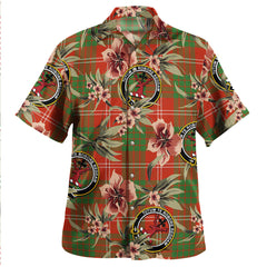 Crawford Red Ancient Tartan Clan Crest Badge Aloha Hawaiian Shirt Tropical Old Style MQ52 Crawford Red Ancient Tartan Tartan Today   