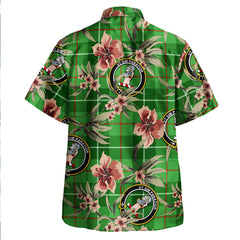 Clephan (or Clephane) Tartan Clan Crest Badge Aloha Hawaiian Shirt Tropical Old Style FZ94 Clephan (or Clephane) Tartan Tartan Today   