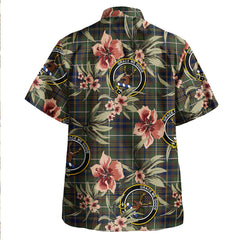 Clan Forbes of Druinnor Modern Tartan Crest Badge Aloha Hawaiian Shirt Tropical Old Style AP84 Forbes of Druinnor Modern Tartan Tartan Today   