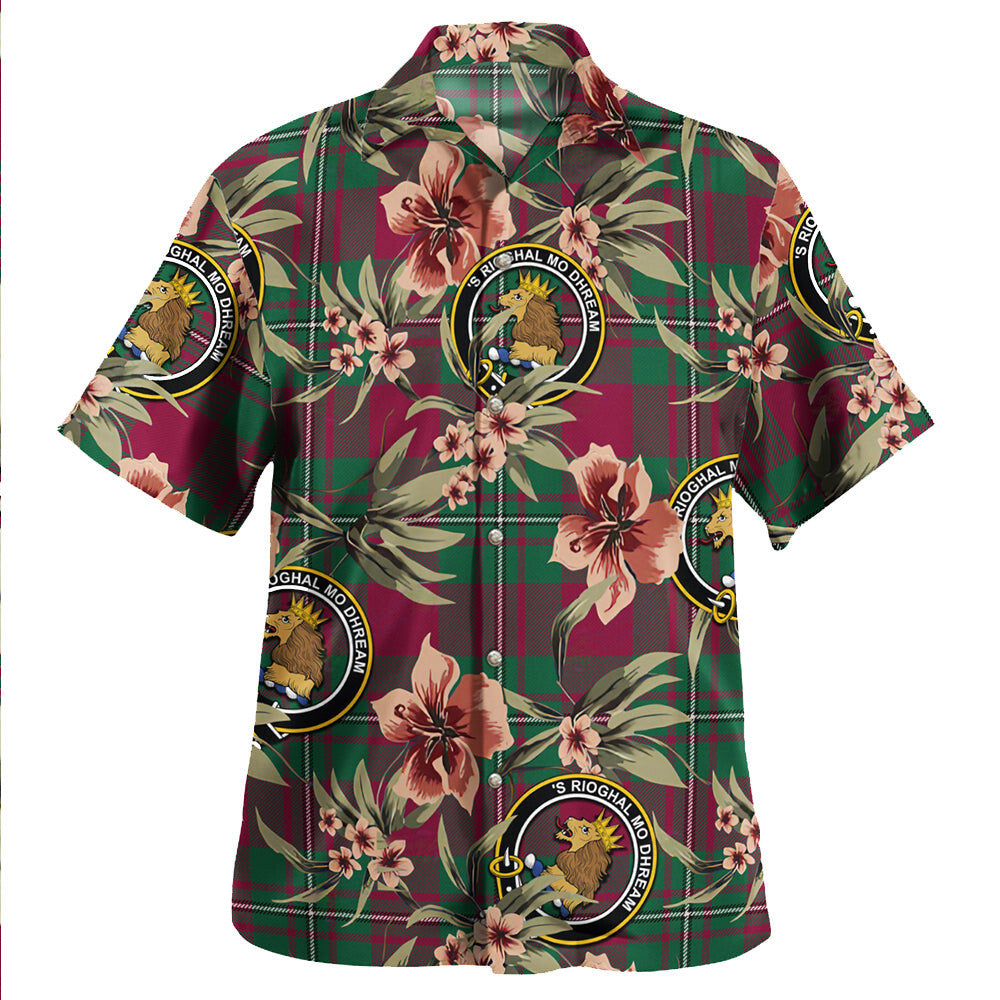 Clan MacGregor of Cardney (Gregor of Cardney) Modern Tartan Crest Badge Aloha Hawaiian Shirt Tropical Old Style XT25 MacGregor of Cardney (Gregor of Cardney) Modern Tartan Tartan Today   