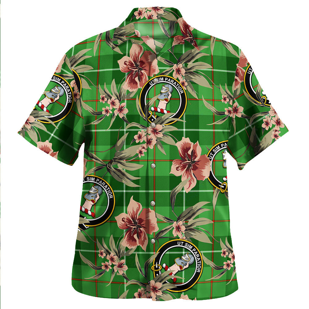 Clephan (or Clephane) Tartan Clan Crest Badge Aloha Hawaiian Shirt Tropical Old Style FZ94 Clephan (or Clephane) Tartan Tartan Today   