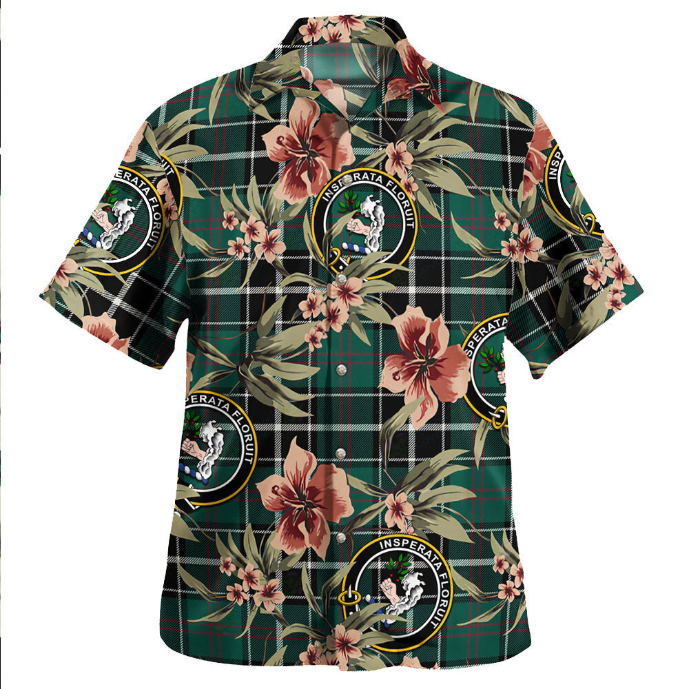 Clan Cleghorn Modern Tartan Crest Badge Aloha Hawaiian Shirt Tropical Old Style IT71 Cleghorn Modern Tartan Tartan Today   