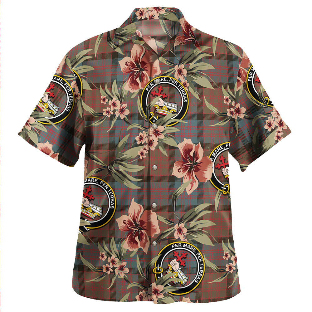 Clan MacDonald (Donald) Weathered Tartan Crest Badge Aloha Hawaiian Shirt Tropical Old Style UZ12 MacDonald (Donald) Weathered Tartan Tartan Today   
