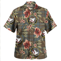 Clan Lockhart Weathered Tartan Crest Badge Aloha Hawaiian Shirt Tropical Old Style UA46 Lockhart Weathered Tartan Tartan Today   