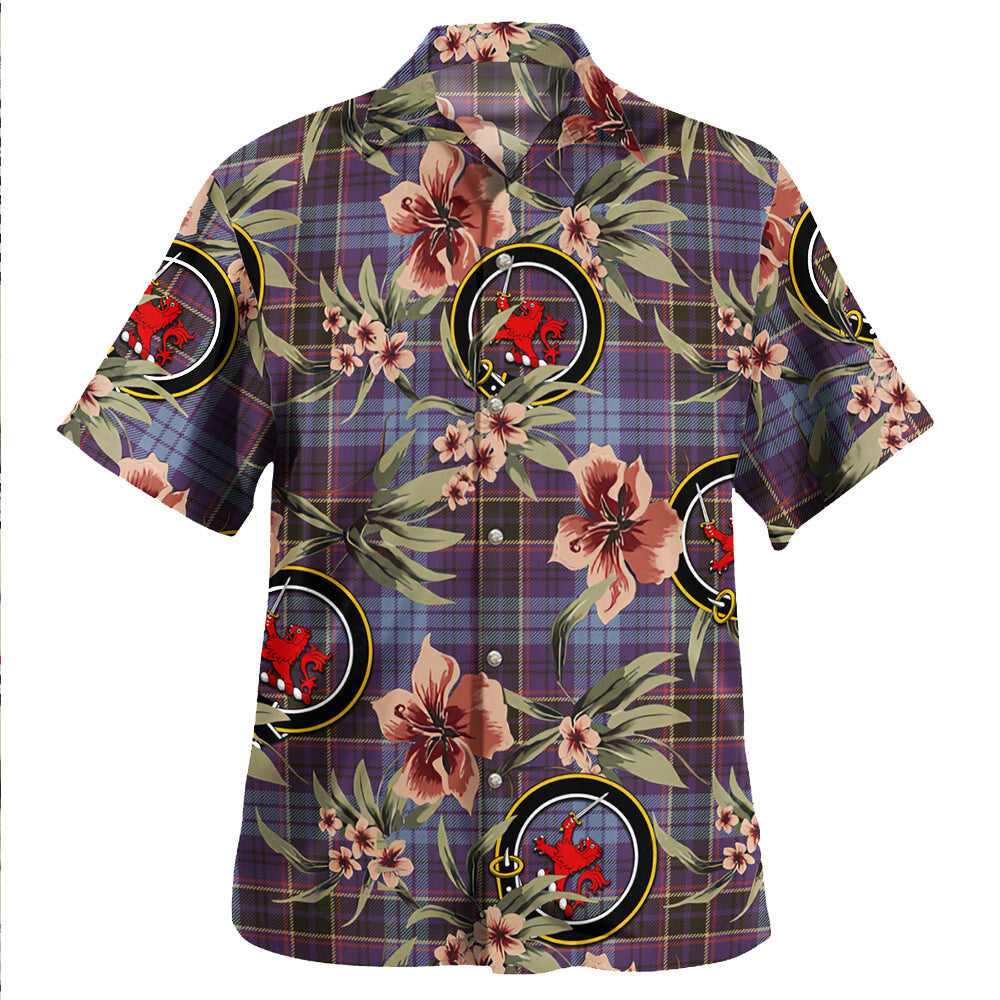 Clan Dempster Weathered Tartan Crest Badge Aloha Hawaiian Shirt Tropical Old Style EN77 Dempster Weathered Tartan Tartan Today   