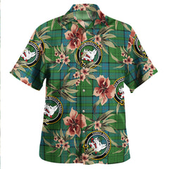 Clan Lockhart Ancient Tartan Crest Badge Aloha Hawaiian Shirt Tropical Old Style LI35 Lockhart Ancient Tartan Tartan Today   