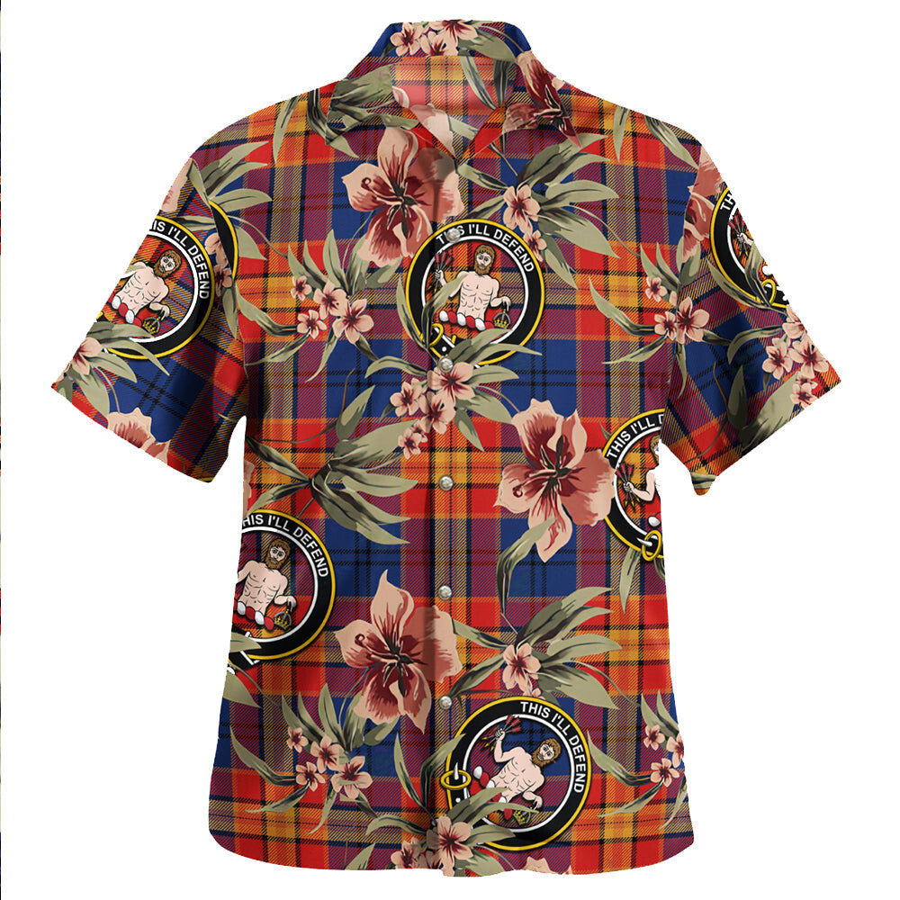 Clan MacGurk Modern Tartan Crest Badge Aloha Hawaiian Shirt Tropical Old Style HP11 MacGurk Modern Tartan Tartan Today   