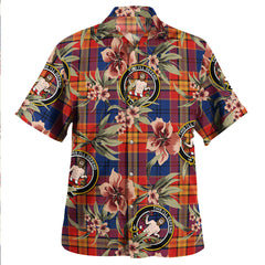 Clan MacGurk Modern Tartan Crest Badge Aloha Hawaiian Shirt Tropical Old Style HP11 MacGurk Modern Tartan Tartan Today   