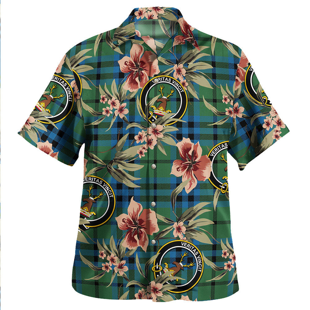 Clan Keith (Marshall) Ancient Tartan Crest Badge Aloha Hawaiian Shirt Tropical Old Style QE47 Keith (Marshall) Ancient Tartan Tartan Today   