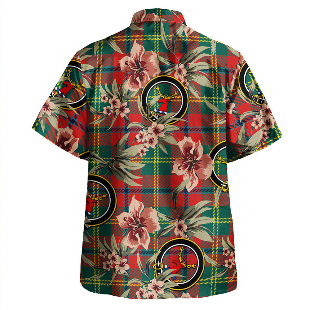 Clan Hutcheson Modern Tartan Crest Badge Aloha Hawaiian Shirt Tropical Old Style LH33 Hutcheson Modern Tartan Tartan Today   