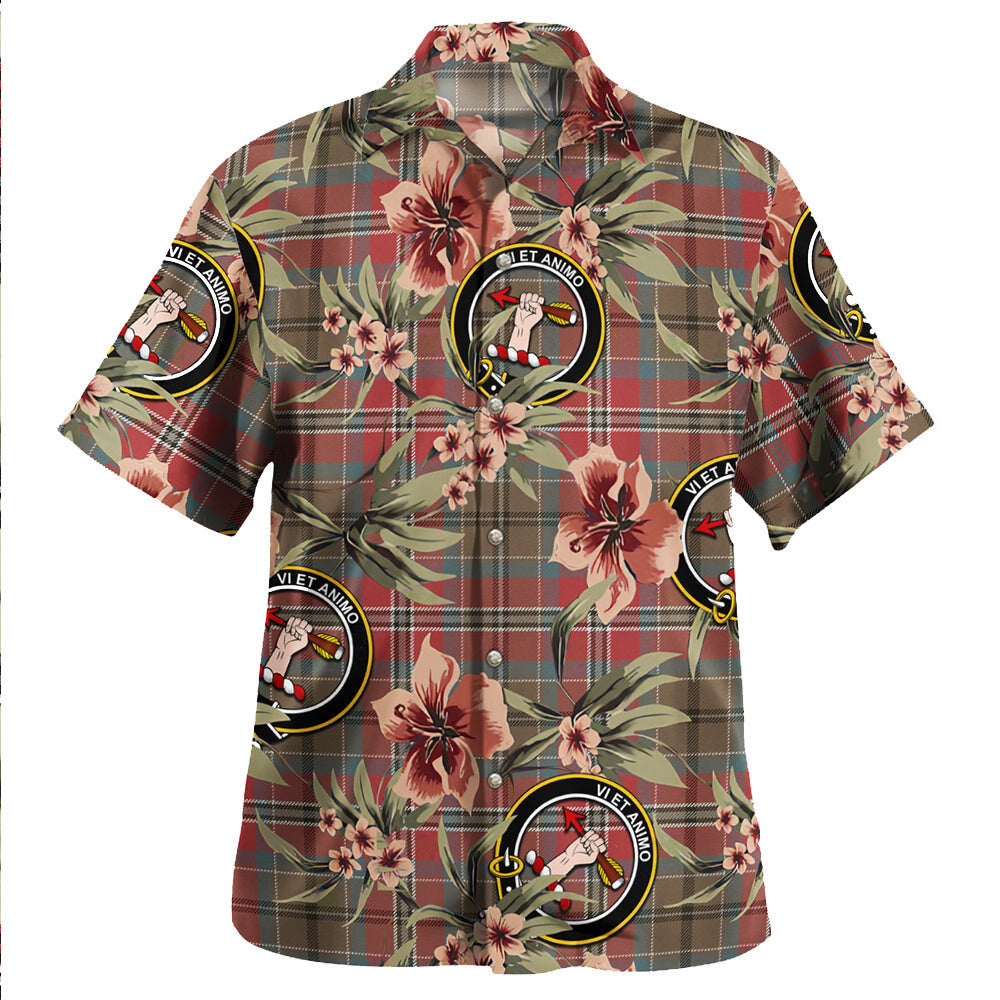 Clan MacCulloch Weathered Tartan Crest Badge Aloha Hawaiian Shirt Tropical Old Style HC92 MacCulloch Weathered Tartan Tartan Today   