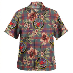 Clan Logan Light Weathered Tartan Crest Badge Aloha Hawaiian Shirt Tropical Old Style GZ26 Logan Light Weathered Tartan Tartan Today   