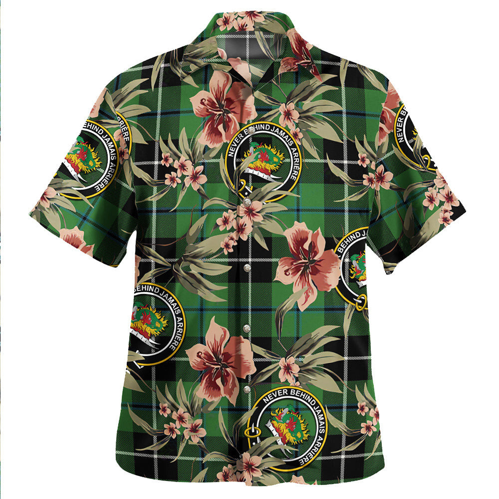 Douglas Ancient Tartan Clan Crest Badge Aloha Hawaiian Shirt Tropical Old Style IX18 Douglas Ancient Tartan Tartan Today   