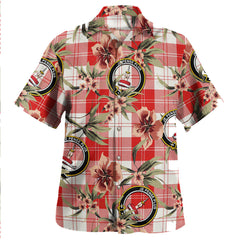 Clan Erskine Weathered Tartan Crest Badge Aloha Hawaiian Shirt Tropical Old Style WP82 Erskine Weathered Tartan Tartan Today   
