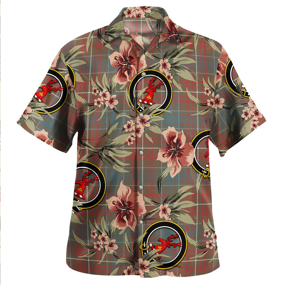 Clan MacConnell Weathered Tartan Crest Badge Aloha Hawaiian Shirt Tropical Old Style AM60 MacConnell Weathered Tartan Tartan Today   