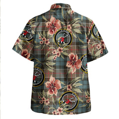 Clan Colquhoun (Cowans) Weathered Tartan Crest Badge Aloha Hawaiian Shirt Tropical Old Style LP29 Colquhoun (Cowans) Weathered Tartan Tartan Today   