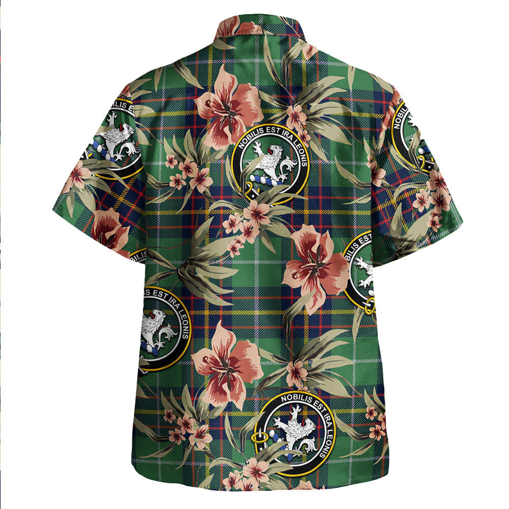 Clan Inglis Modern Tartan Crest Badge Aloha Hawaiian Shirt Tropical Old Style FW68 Inglis Modern Tartan Tartan Today   