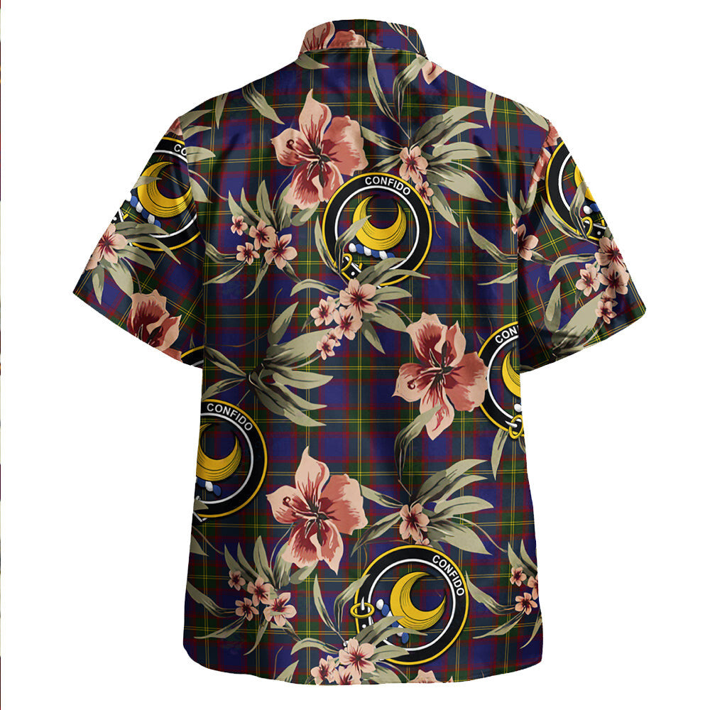 Clan Durie Tartan Crest Badge Aloha Hawaiian Shirt Tropical Old Style RO39 Durie Tartan Tartan Today   