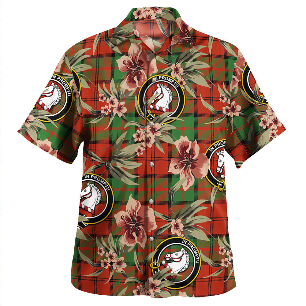 Clan Dunbar Ancient Tartan Crest Badge Aloha Hawaiian Shirt Tropical Old Style KN30 Dunbar Ancient Tartan Tartan Today   