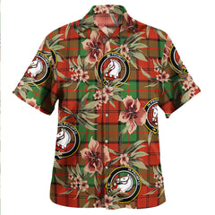 Clan Dunbar Ancient Tartan Crest Badge Aloha Hawaiian Shirt Tropical Old Style KN30 Dunbar Ancient Tartan Tartan Today   