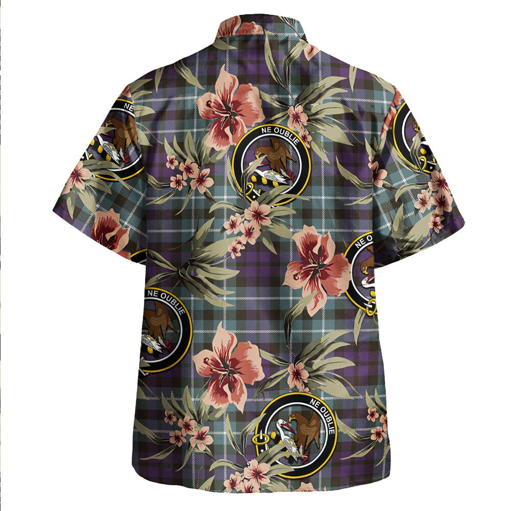 Clan Graham of Montrose Weathered Tartan Crest Badge Aloha Hawaiian Shirt Tropical Old Style LA62 Graham of Montrose Weathered Tartan Tartan Today   