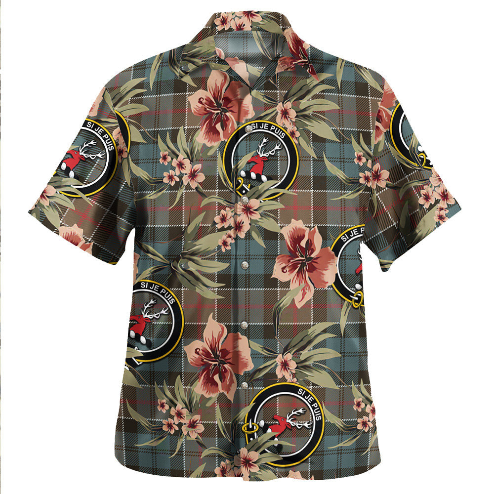 Clan Colquhoun (Cowans) Weathered Tartan Crest Badge Aloha Hawaiian Shirt Tropical Old Style LP29 Colquhoun (Cowans) Weathered Tartan Tartan Today   
