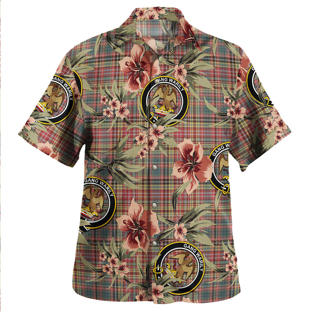 Clan Drummond of Strathallan Tartan Crest Badge Aloha Hawaiian Shirt Tropical Old Style WI44 Drummond of Strathallan Tartan Tartan Today   