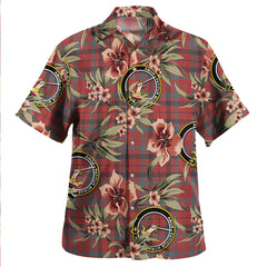 Clan Lumsden of Kintore Weathered Tartan Crest Badge Aloha Hawaiian Shirt Tropical Old Style LS93 Lumsden of Kintore Weathered Tartan Tartan Today   
