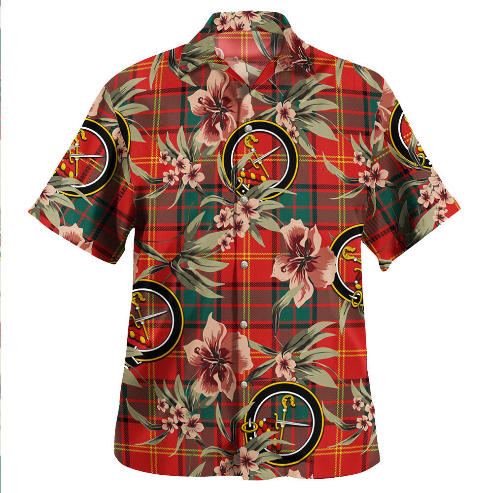 Clan Kirk Modern Tartan Crest Badge Aloha Hawaiian Shirt Tropical Old Style FV58 Kirk Modern Tartan Tartan Today   