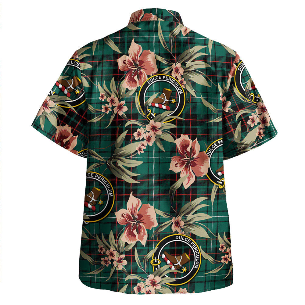 Clan MacAulay of Lewis Modern Tartan Crest Badge Aloha Hawaiian Shirt Tropical Old Style ZP78 MacAulay of Lewis Modern Tartan Tartan Today   
