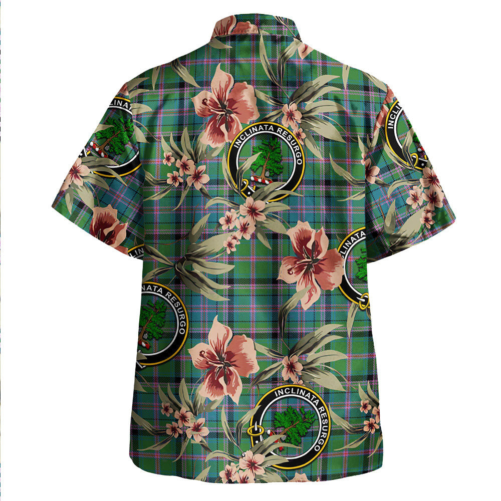 Clan Cooper Ancient Tartan Crest Badge Aloha Hawaiian Shirt Tropical Old Style CI36 Cooper Ancient Tartan Tartan Today   