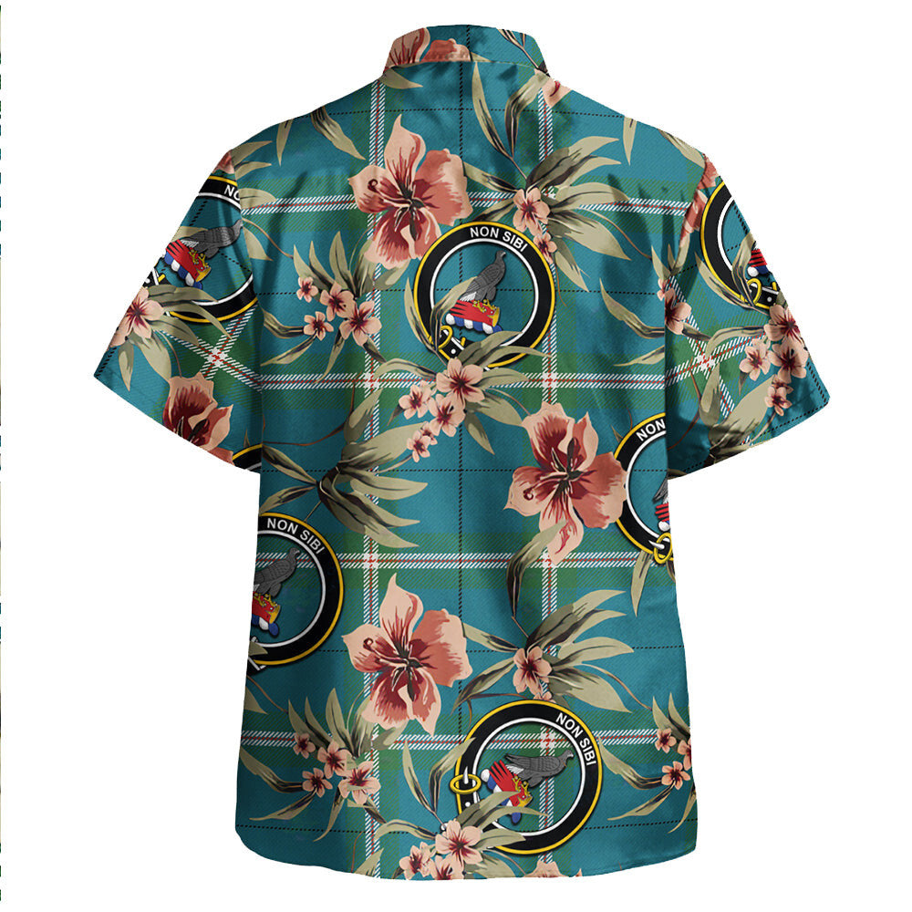 Cleland Ancient Tartan Clan Crest Badge Aloha Hawaiian Shirt Tropical Old Style YP22 Cleland Ancient Tartan Tartan Today   