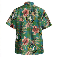 Clan Hunter of Hunterston (Galbraith of Hunterston) Ancient Tartan Crest Badge Aloha Hawaiian Shirt Tropical Old Style JI59 Hunter of Hunterston (Galbraith of Hunterston) Ancient Tartan Tartan Today   