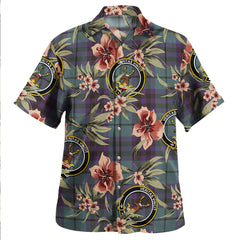 Clan Keith (Marshall) Weathered Tartan Crest Badge Aloha Hawaiian Shirt Tropical Old Style FY83 Keith (Marshall) Weathered Tartan Tartan Today   